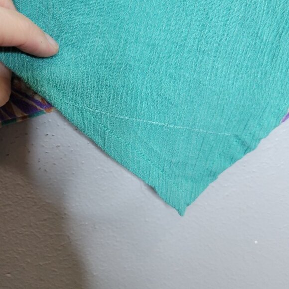 Soft Surroundings Mystik Balik Top Tunic Pink Teal Size M - Picture 7 of 8